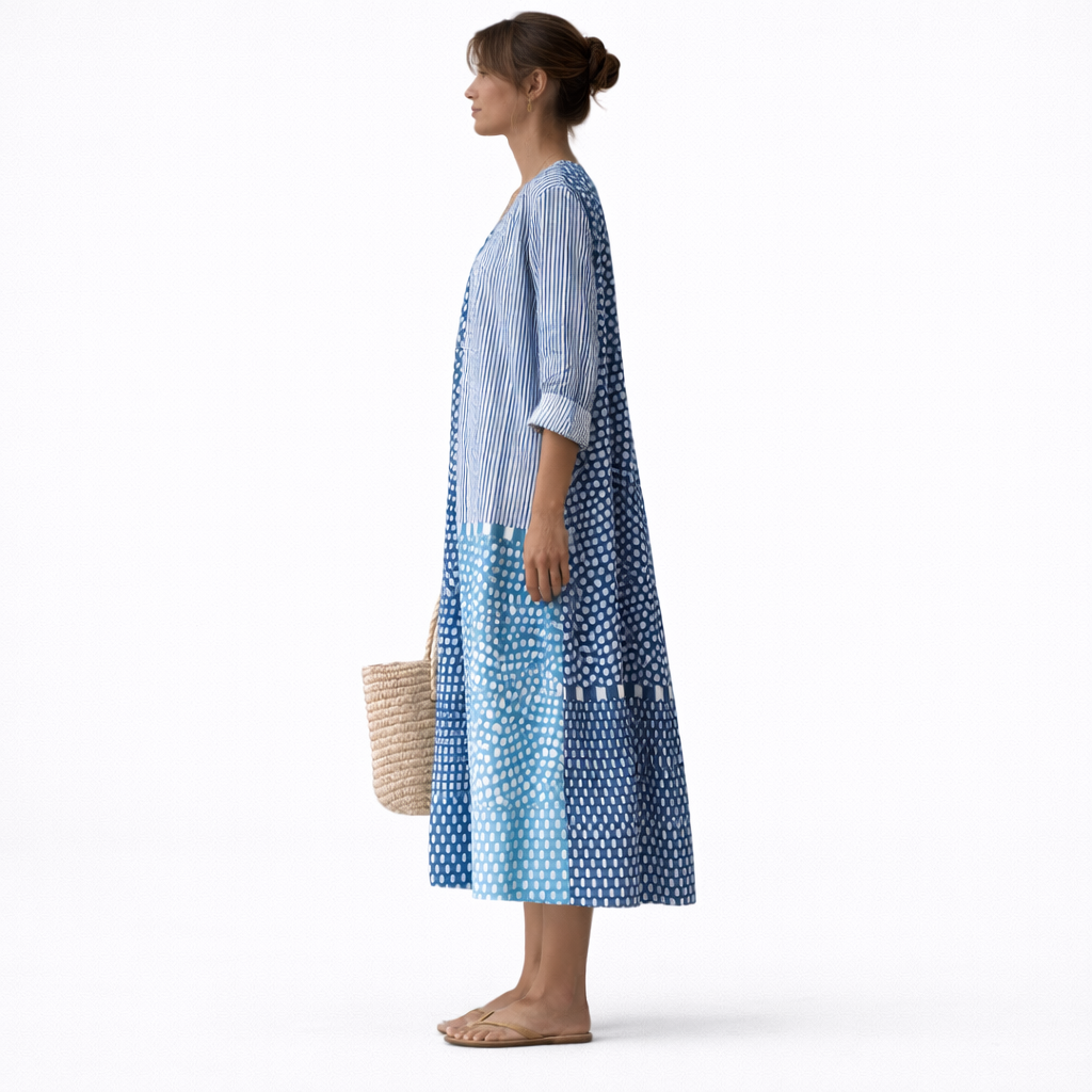 VESTIDO LUNA MIDI FLUIDO