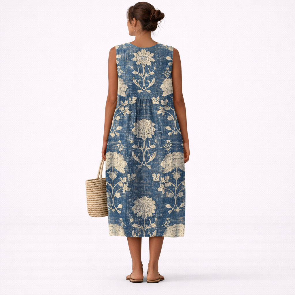 VESTIDO ALBERTE MIDI FLORAL
