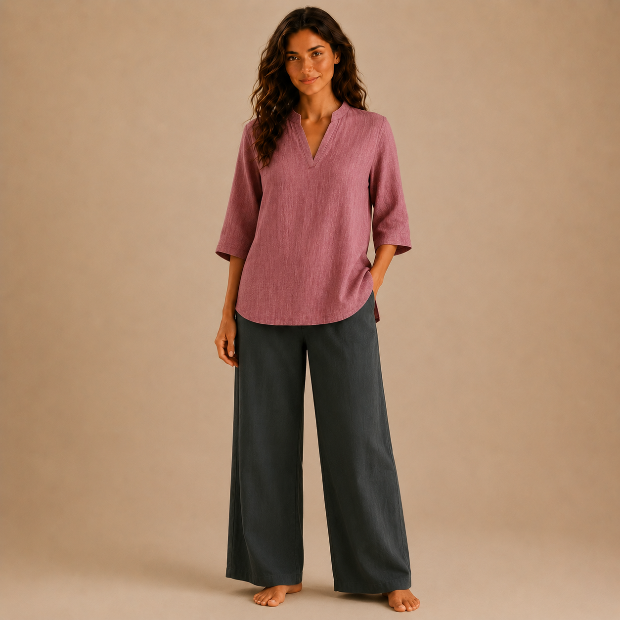 BLUSA LUNA LINO
