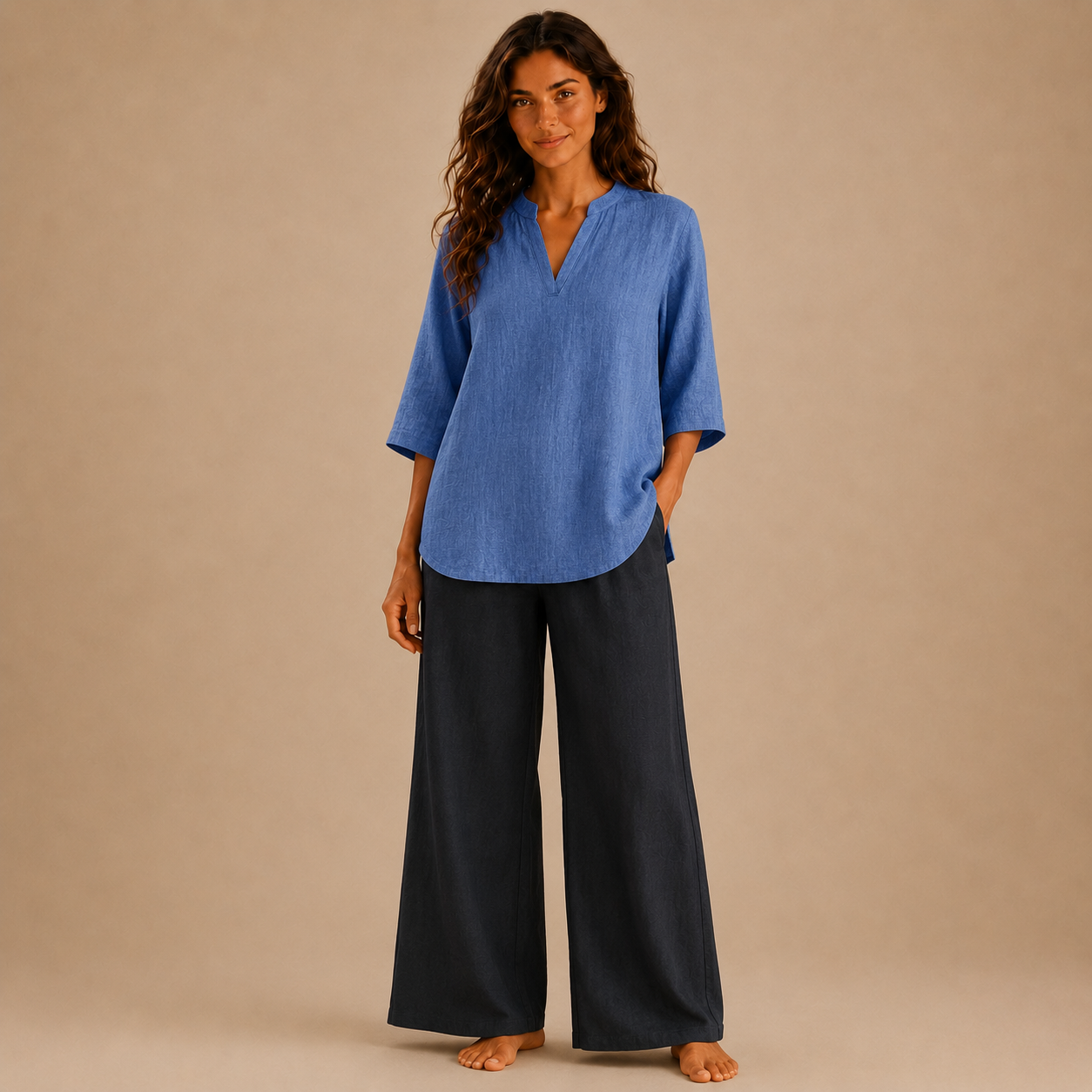 BLUSA LUNA LINO