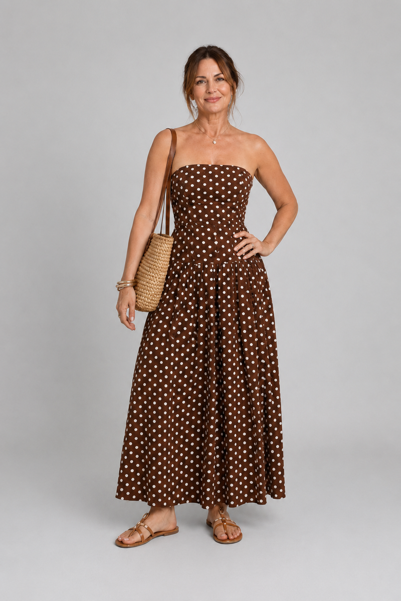 SORIEN | VESTIDO MIDI DE LUNARES