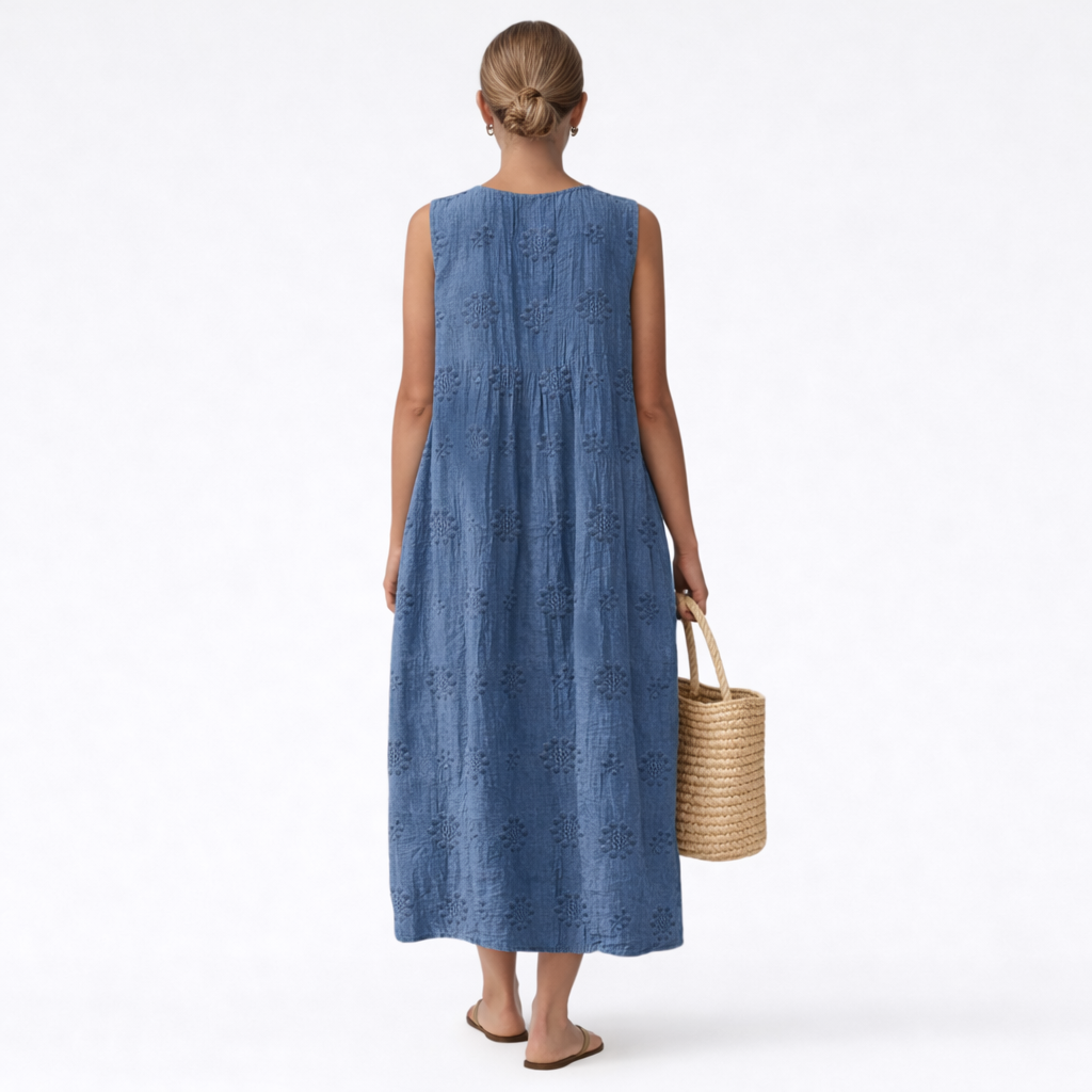 VESTIDO CLARA MIDI FLUIDO