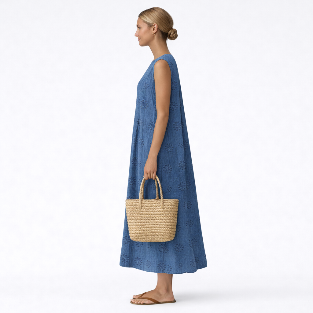 VESTIDO CLARA MIDI FLUIDO