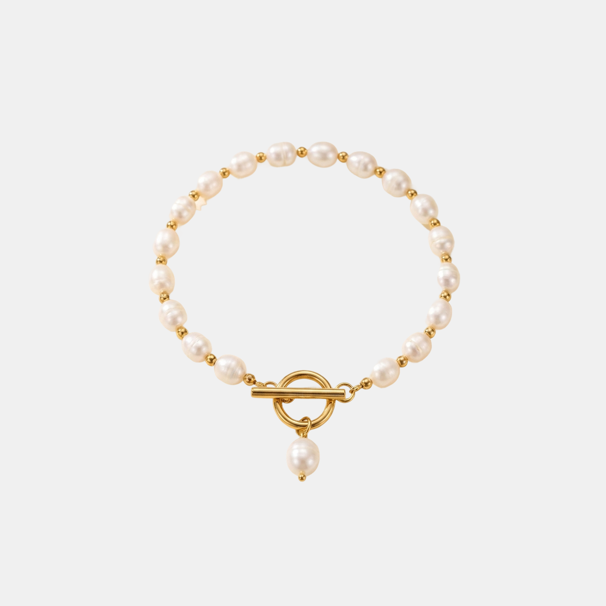 Perle Classique™ | Bracelet de Perles Plaqué Or