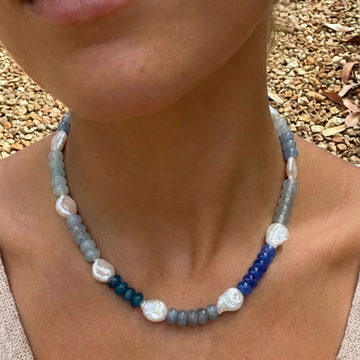 Aurore™ | Collier en Pierres Naturelles Plaqué Or