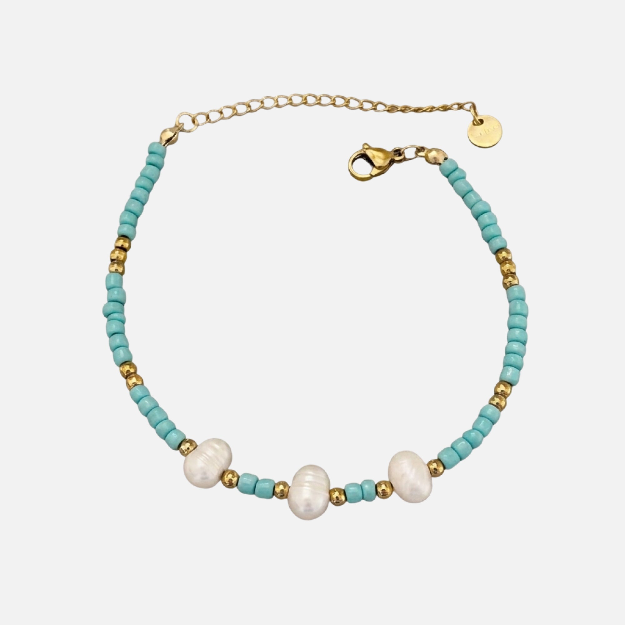 Nature™ | Bracelet en Pierres Naturelles Plaqué Or
