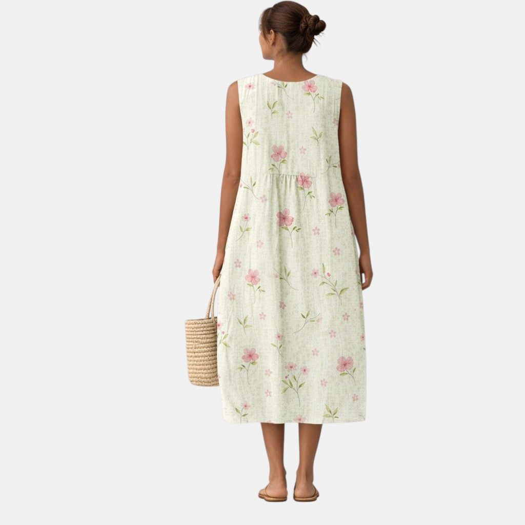 VESTIDO ELLIE MIDI FLUIDO