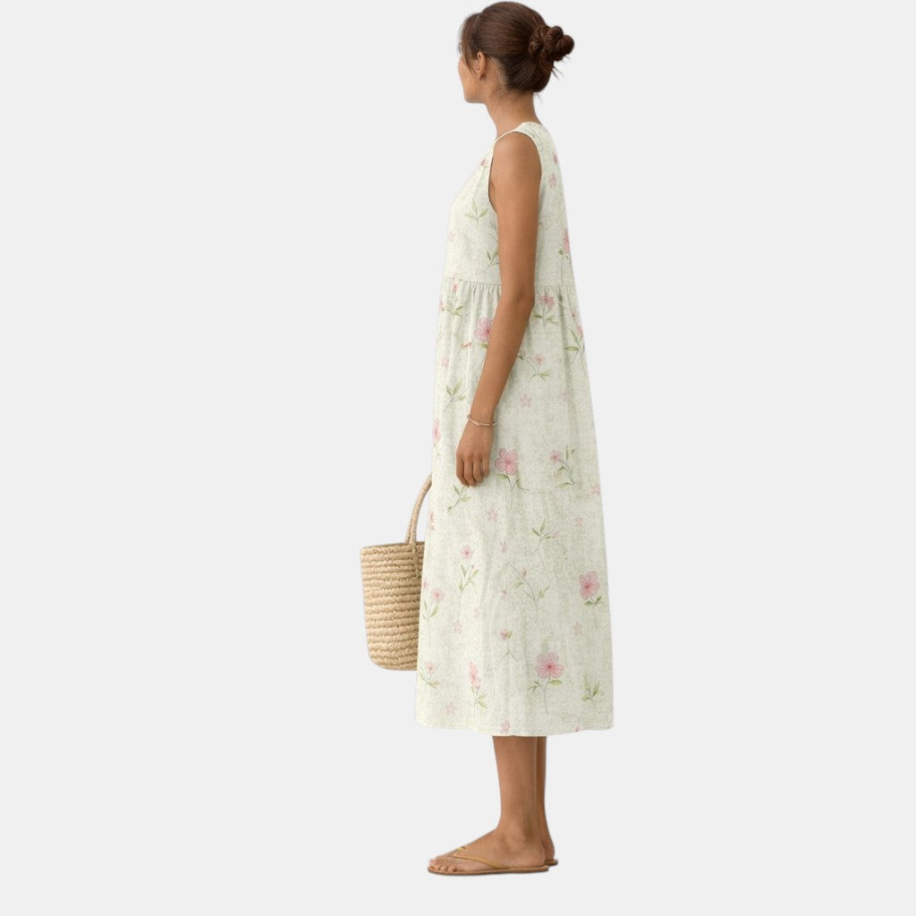 VESTIDO ELLIE MIDI FLUIDO