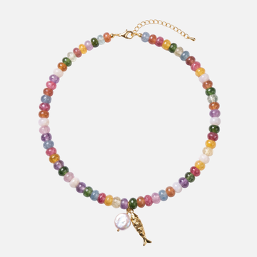 Candy™ | Collier Poisson en Perles Plaqué Or