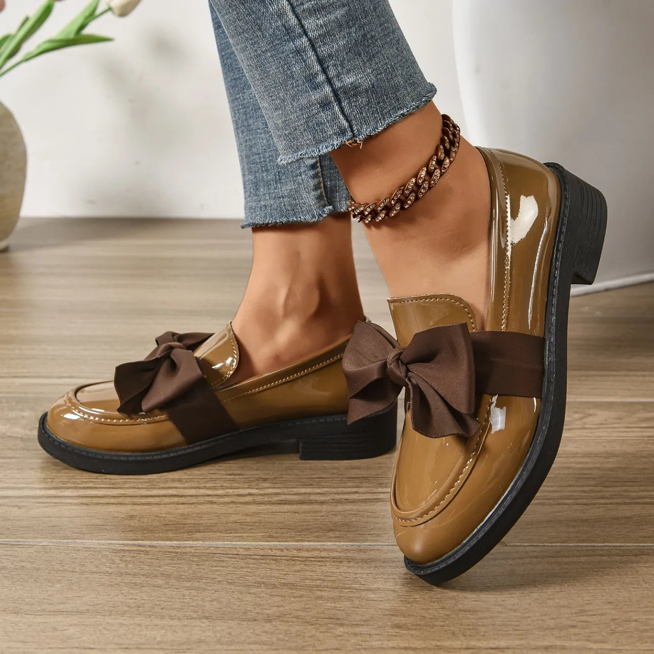 Claire | Zapatos sin cordones con punta redonda