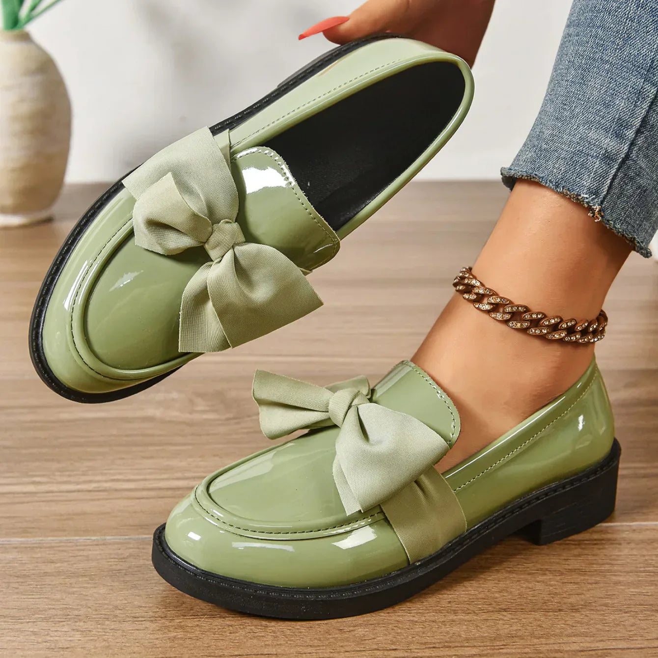 Claire | Zapatos sin cordones con punta redonda