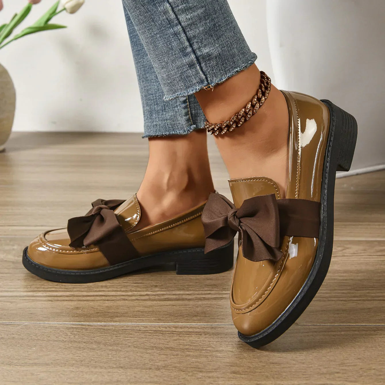Claire | Zapatos sin cordones con punta redonda