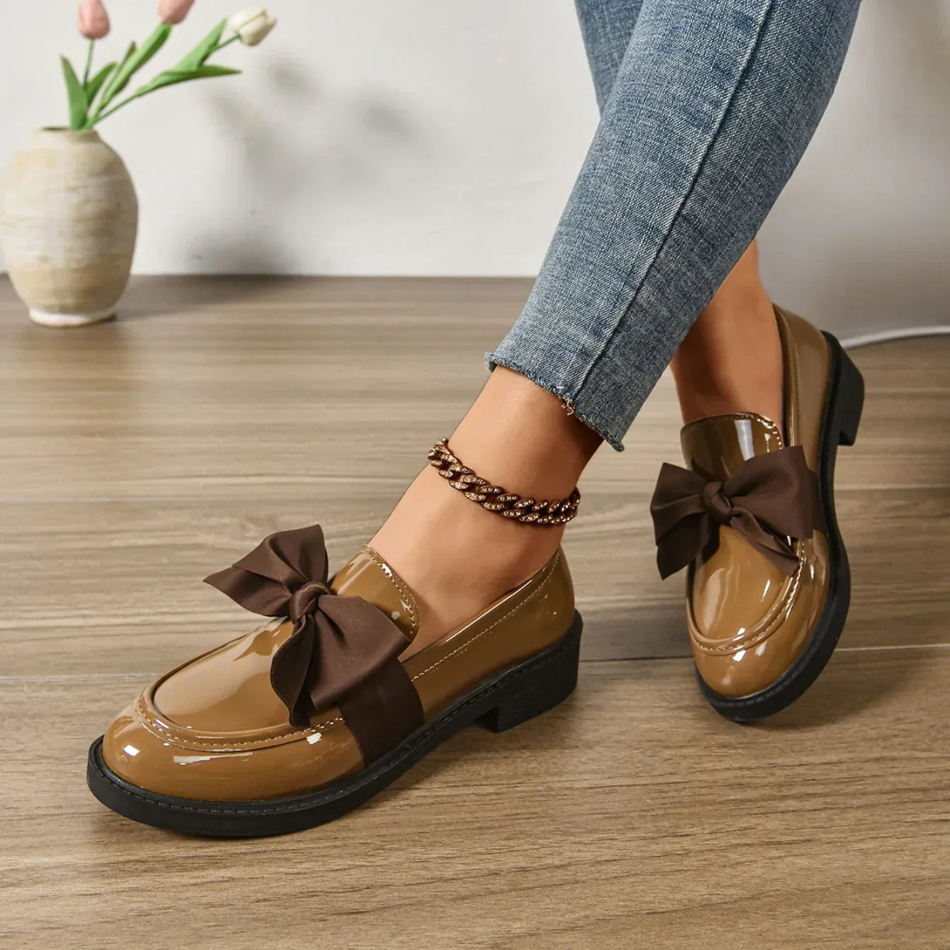 Claire | Zapatos sin cordones con punta redonda