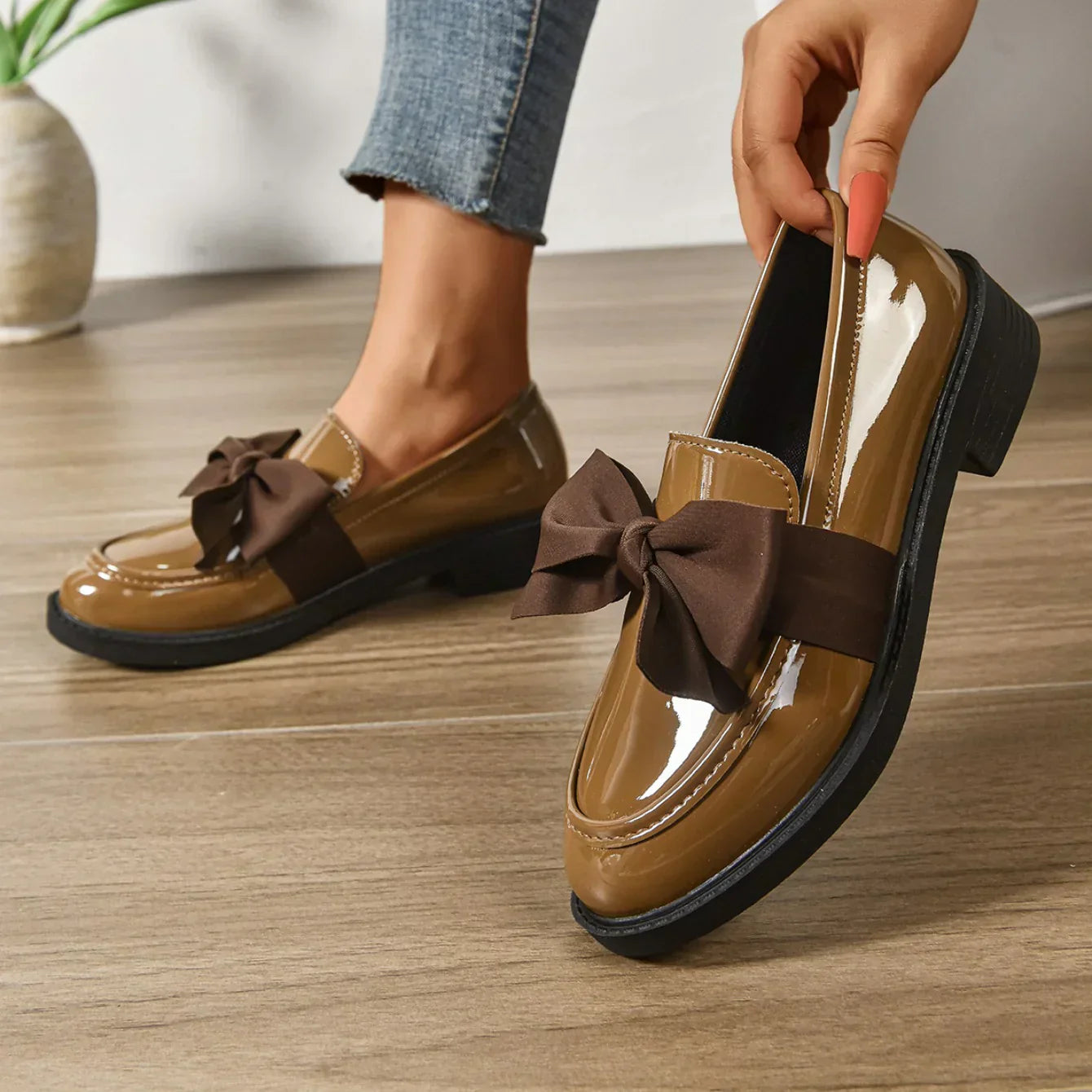 Claire | Zapatos sin cordones con punta redonda