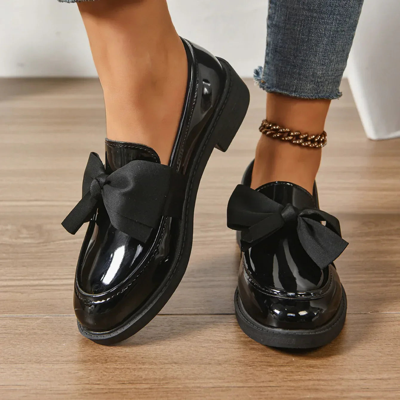 Claire | Zapatos sin cordones con punta redonda