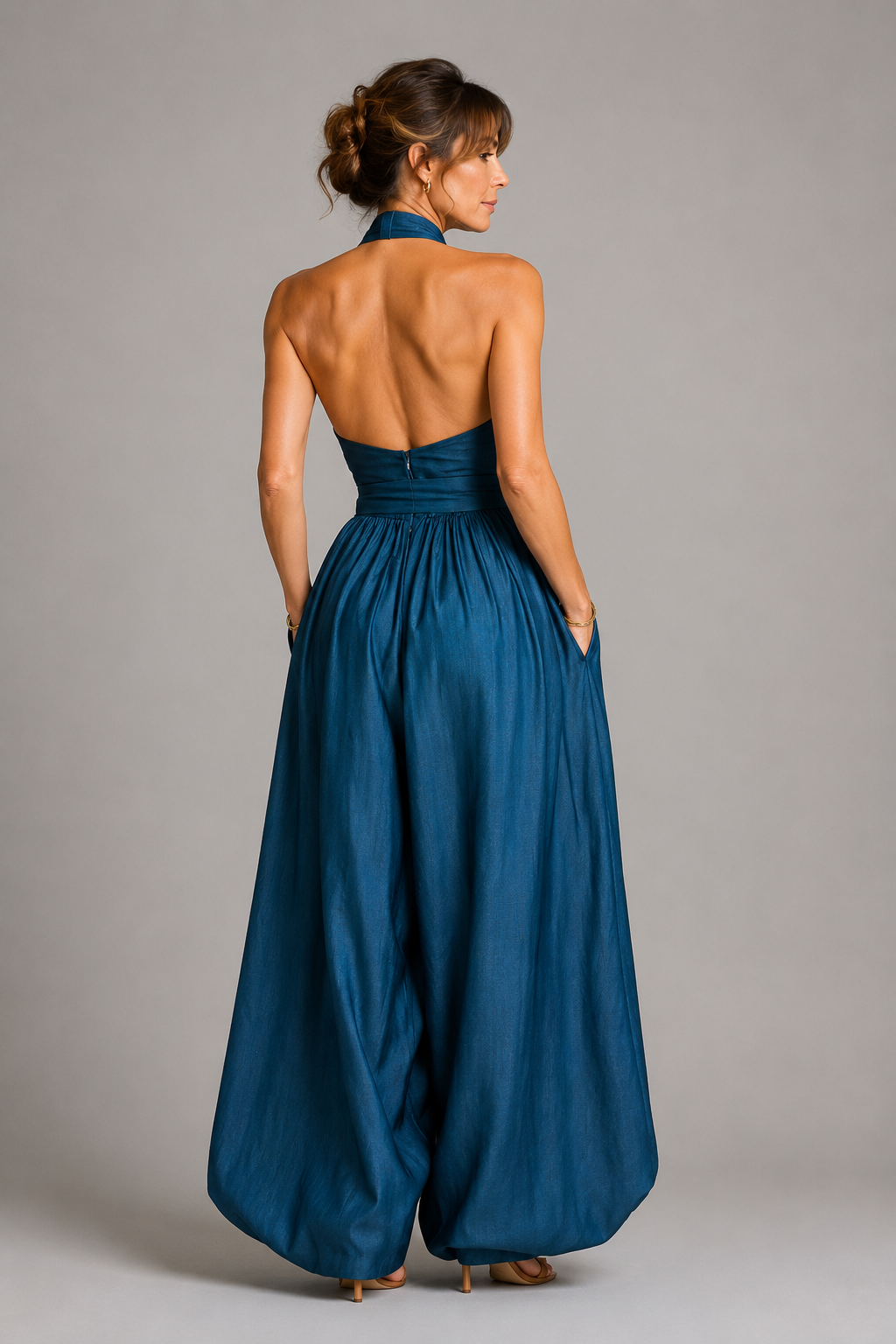 NAVY BREEZE | MONO HALTER AZUL MARINO