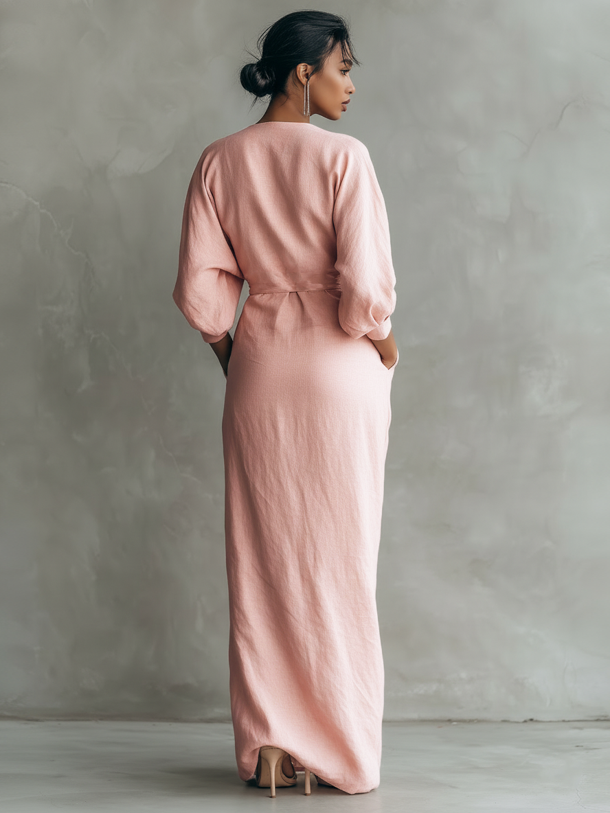 Vestido Linen V