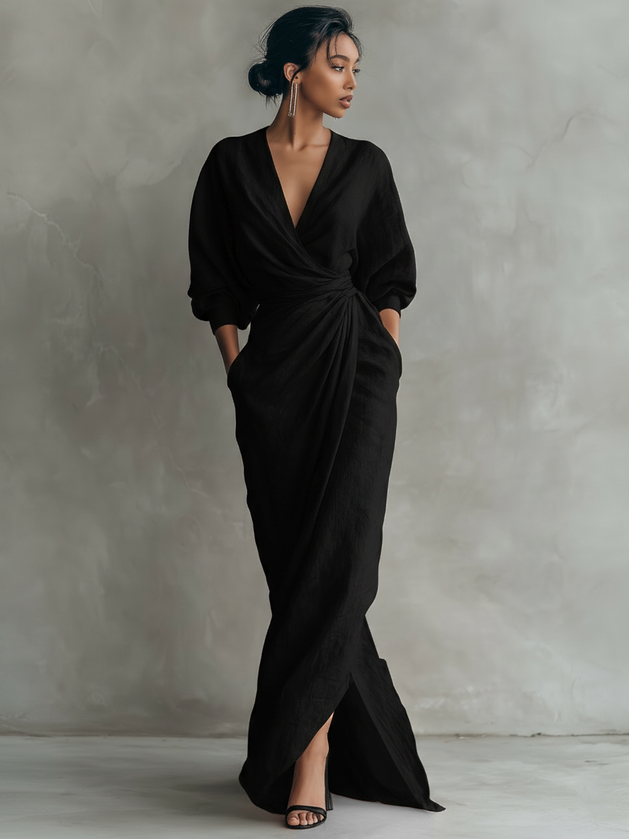 Vestido Linen V