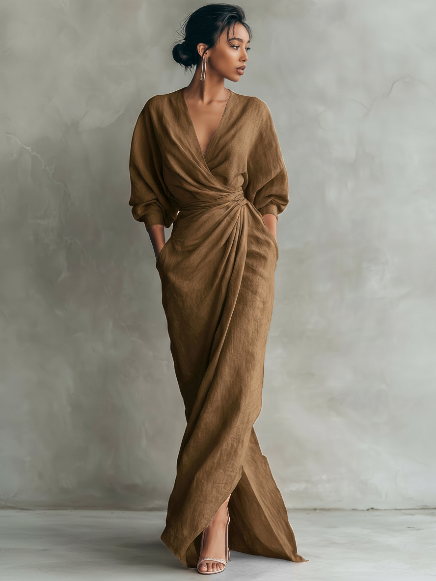 Vestido Linen V
