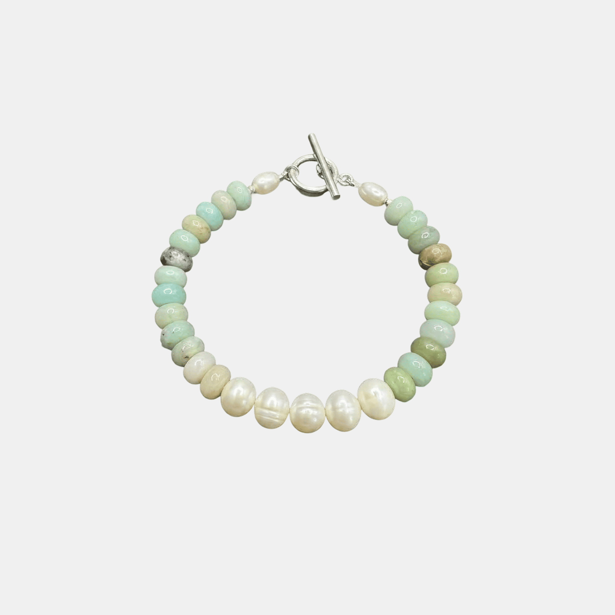 Turquoise™ | Bracelet Turquoise et Perle Plaqué Or