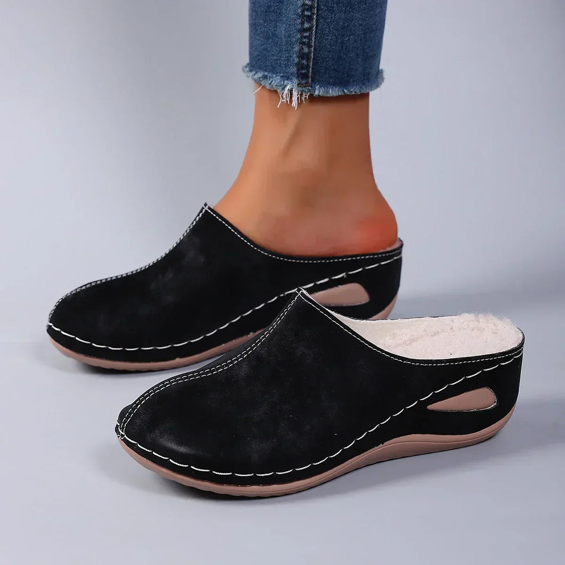 Zapatillas ortopédicas de vellón