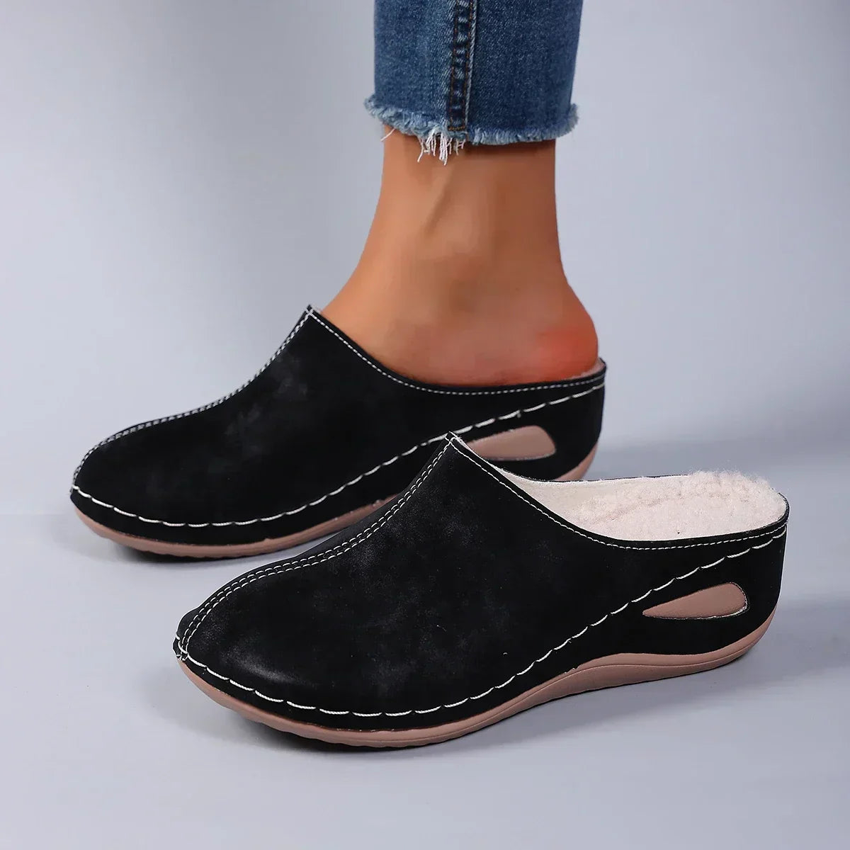 Zapatillas ortopédicas de vellón