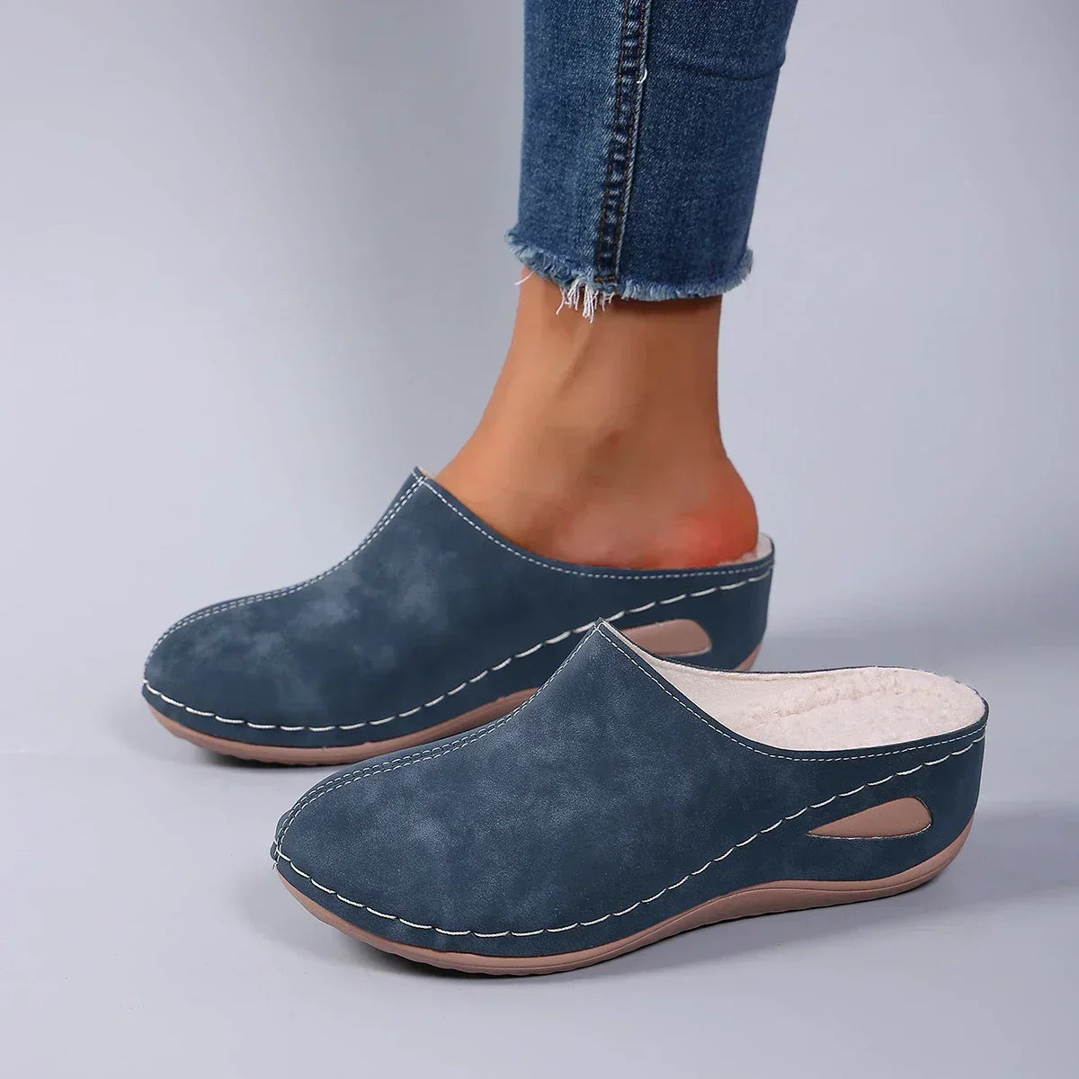 Zapatillas ortopédicas de vellón