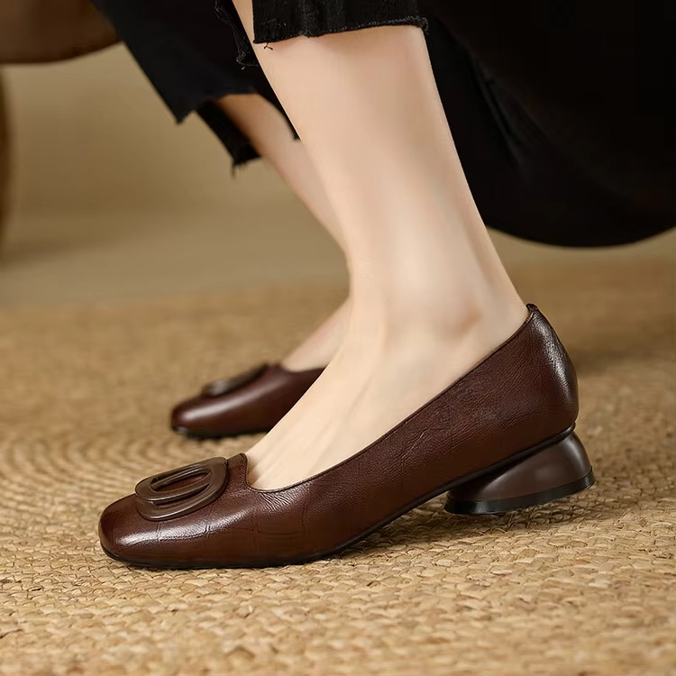 Zapatos Soft Leather Wedge