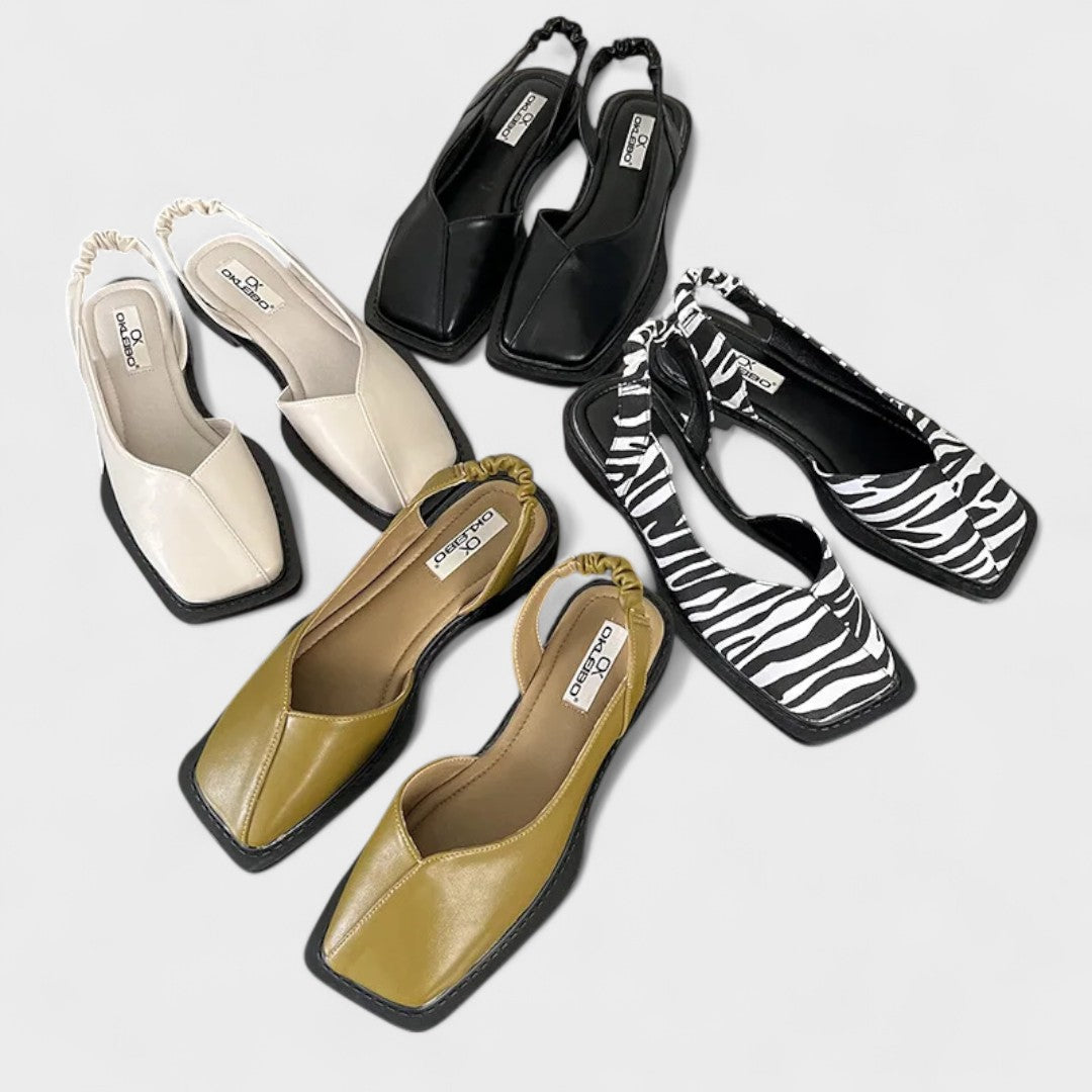 SANDALIAS LAURA DE DISEÑO CUADRADO