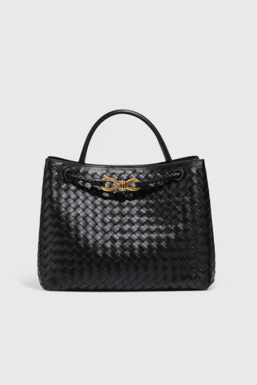 Bolsa Diaria Tejida en Color Índigo