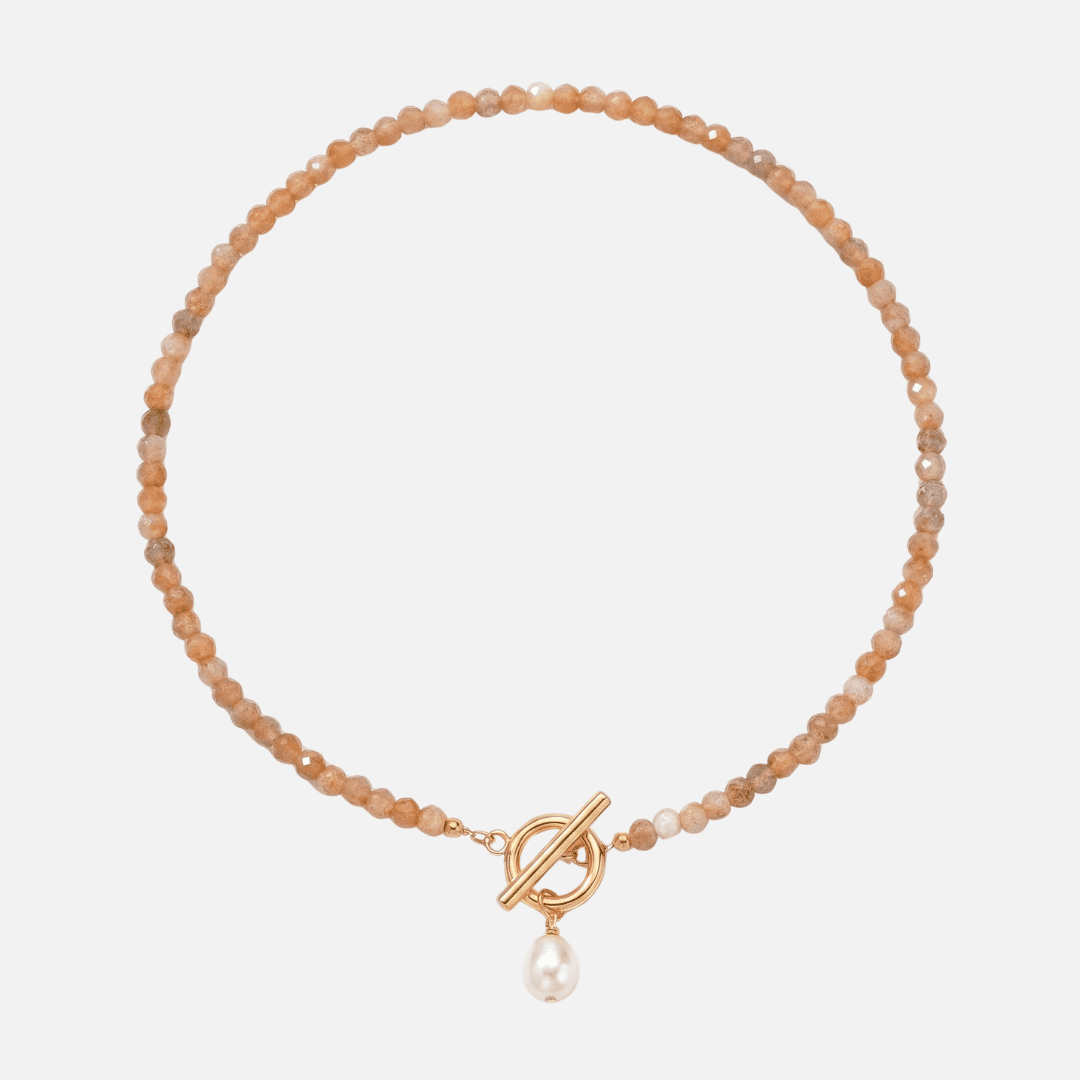 Nature™ | Collier en Pierres Naturelles Plaqué Or