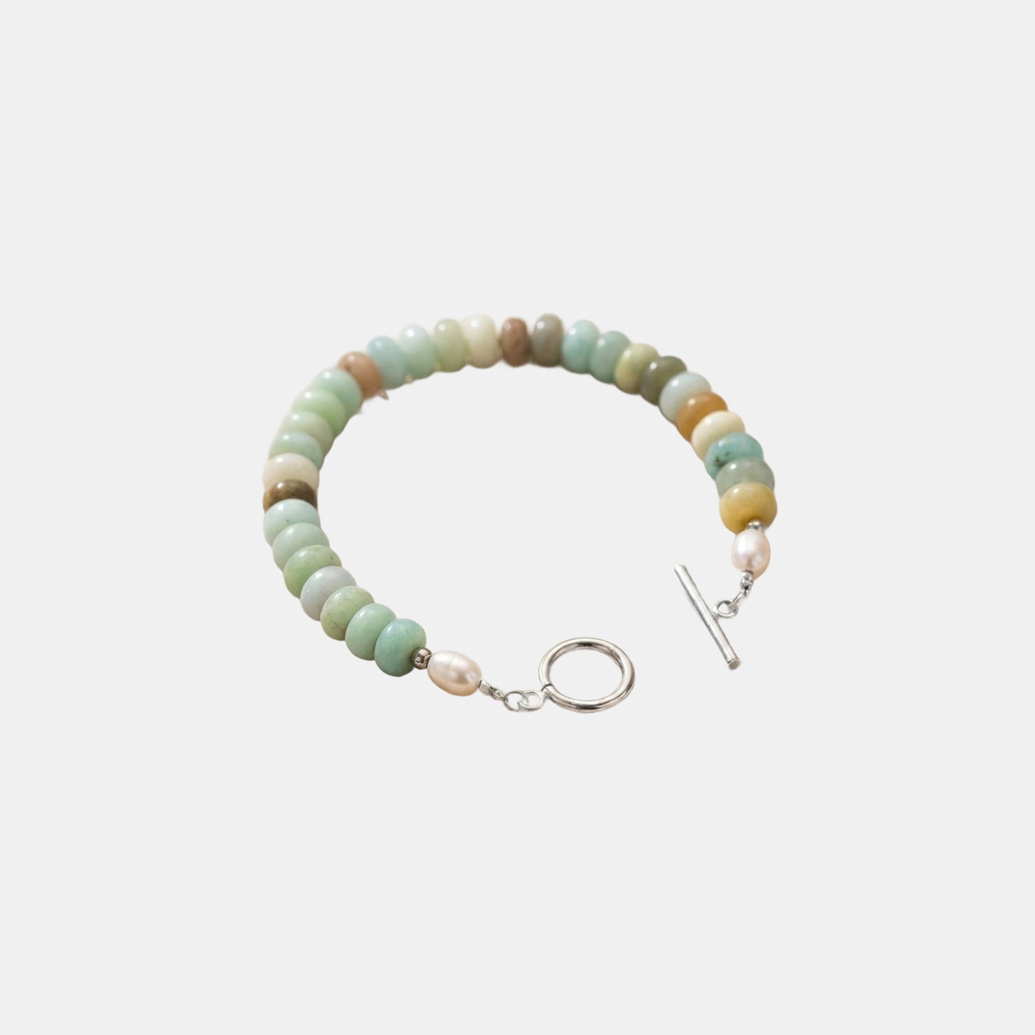 Turquoise™ | Bracelet Turquoise à Fermoir T Plaqué Or