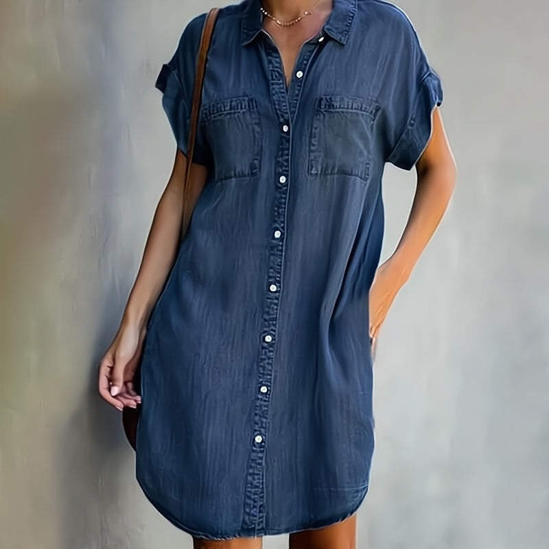 ELENI | VESTIDO DENIM CON BOTONES