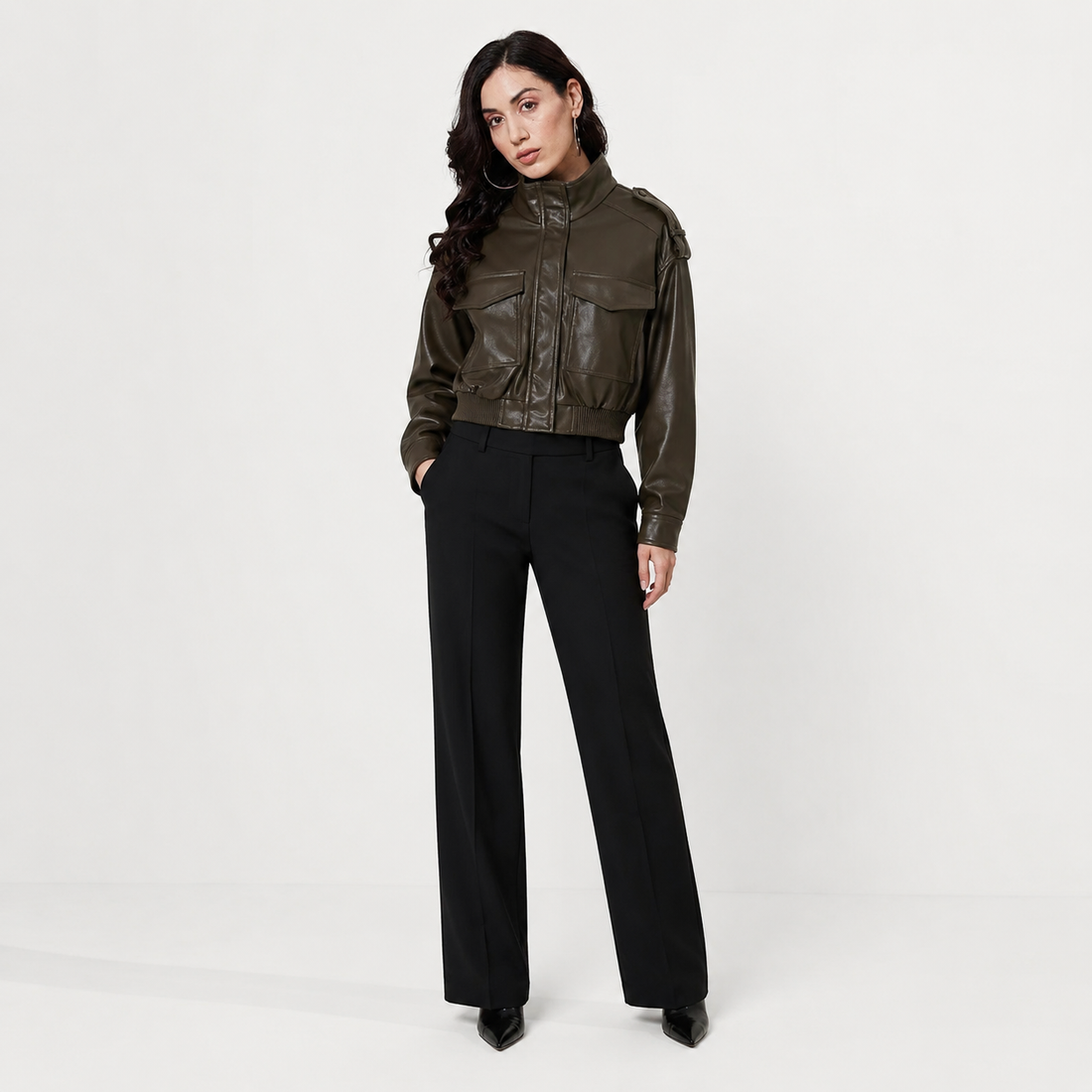 Chaqueta de Cuero Vintage Brianna