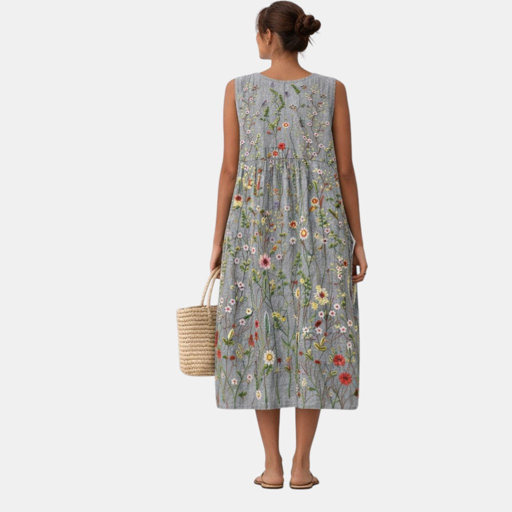 VESTIDO ASTA MIDI FLUIDO