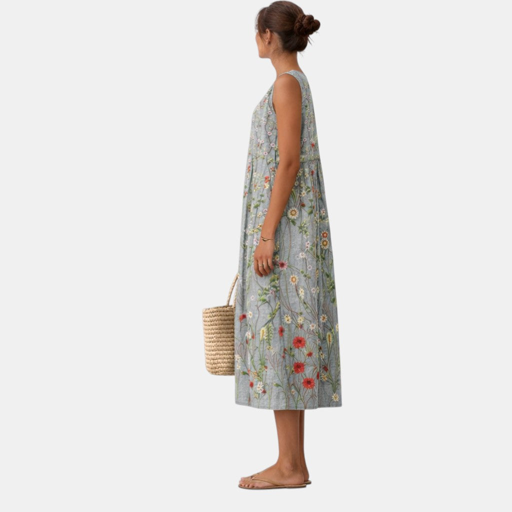 VESTIDO ASTA MIDI FLUIDO