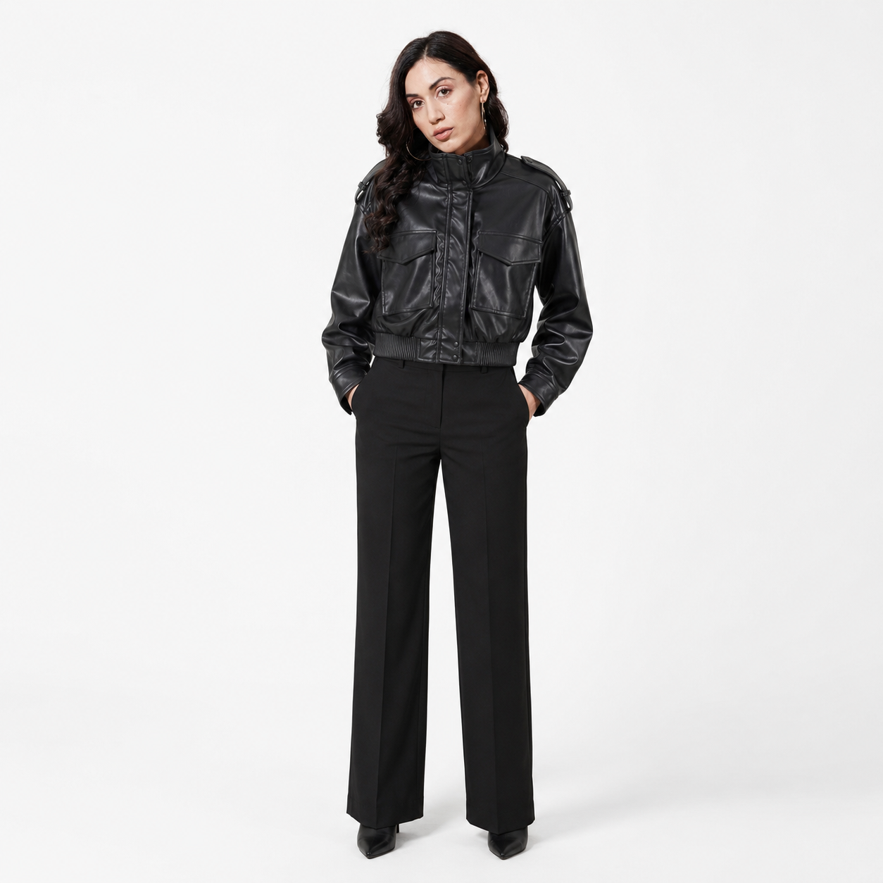 Chaqueta de Cuero Vintage Brianna