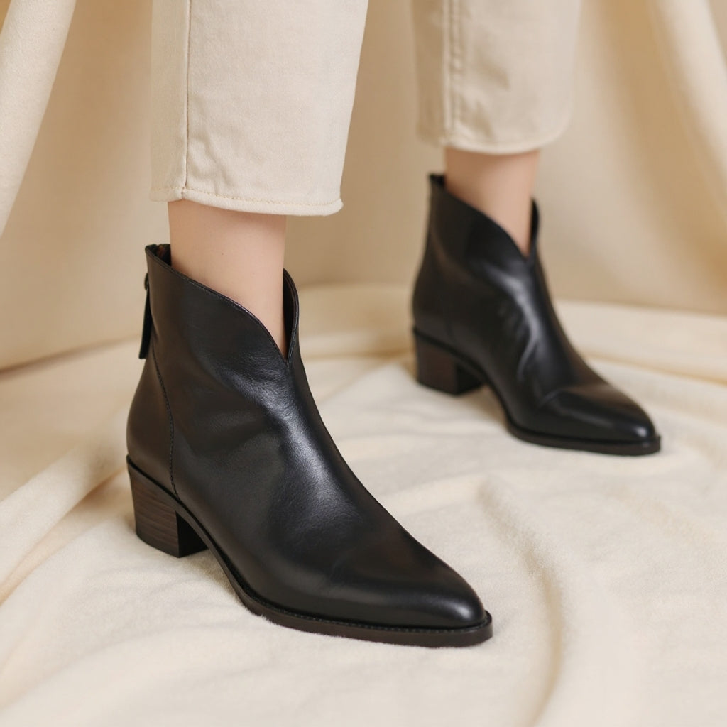 Camilla | Botines chic con tacón bajo