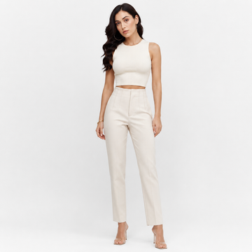 Verena - Pantalones de cintura alta