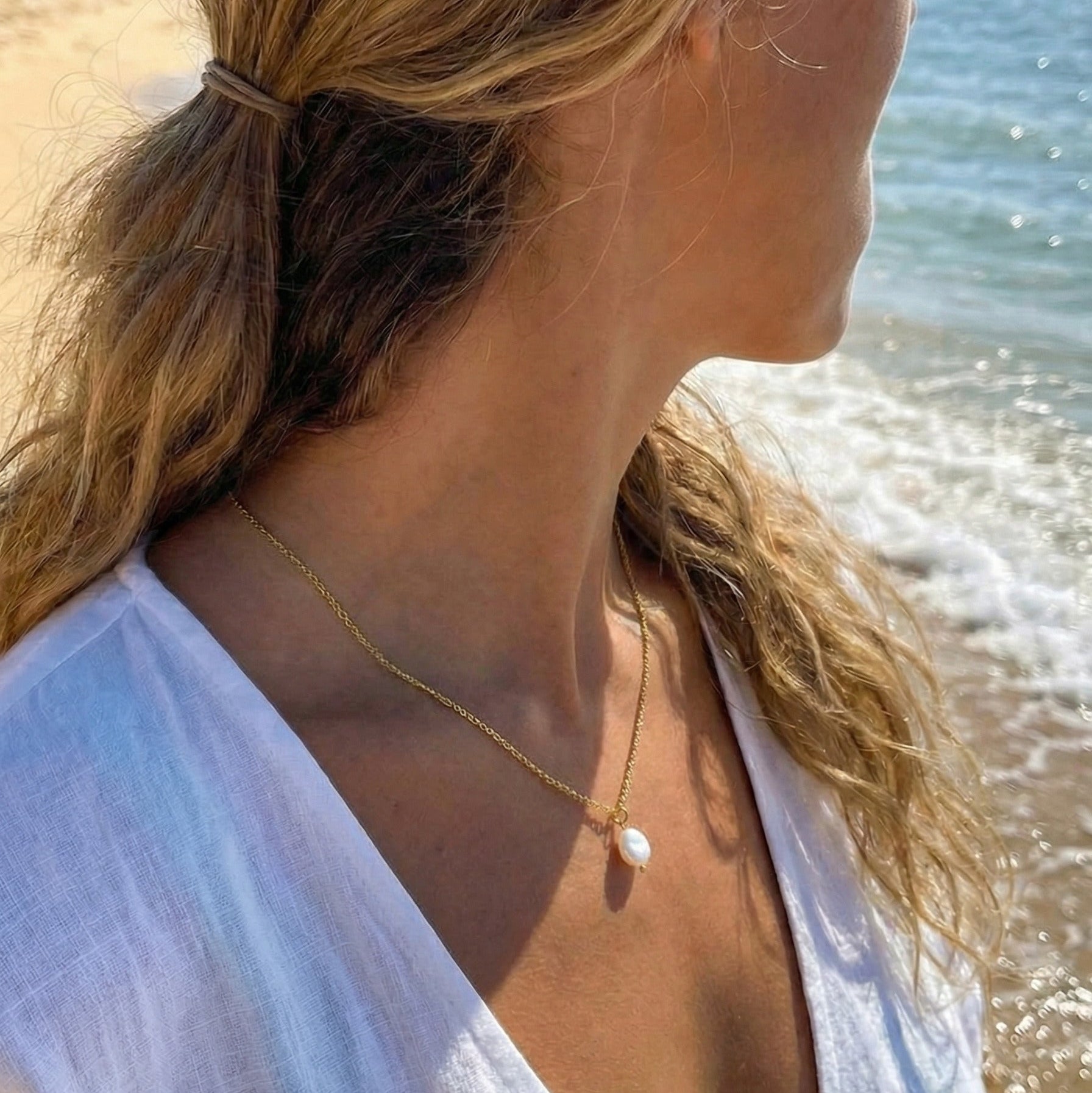 Perle™ | Collier de Perles Plaqué Or