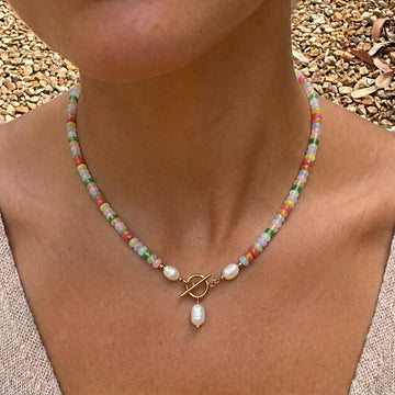 Candy™ | Collier Candy en Perles Plaqué Or