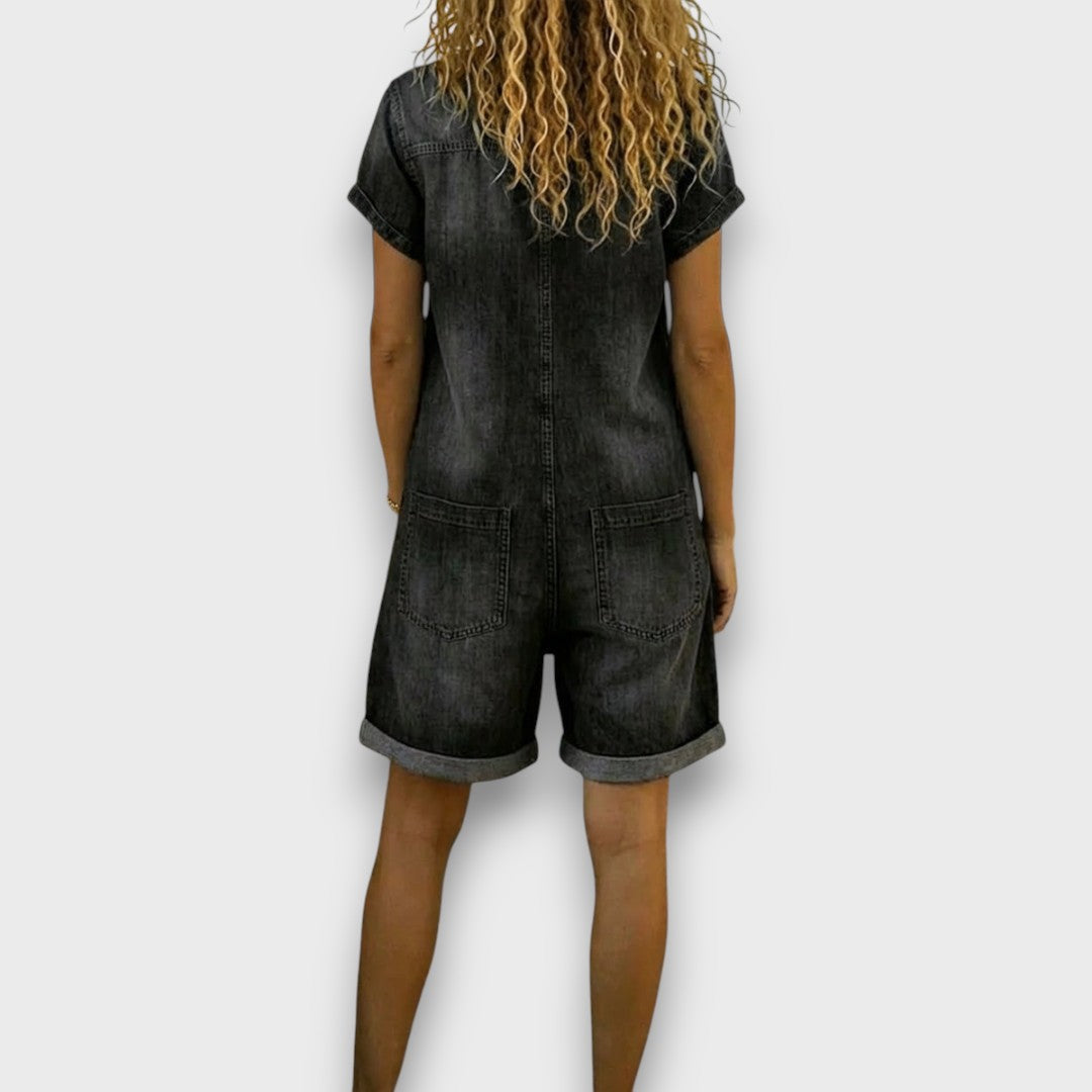 JOAN | MONO CORTO DENIM DE EFECTO VINTAGE