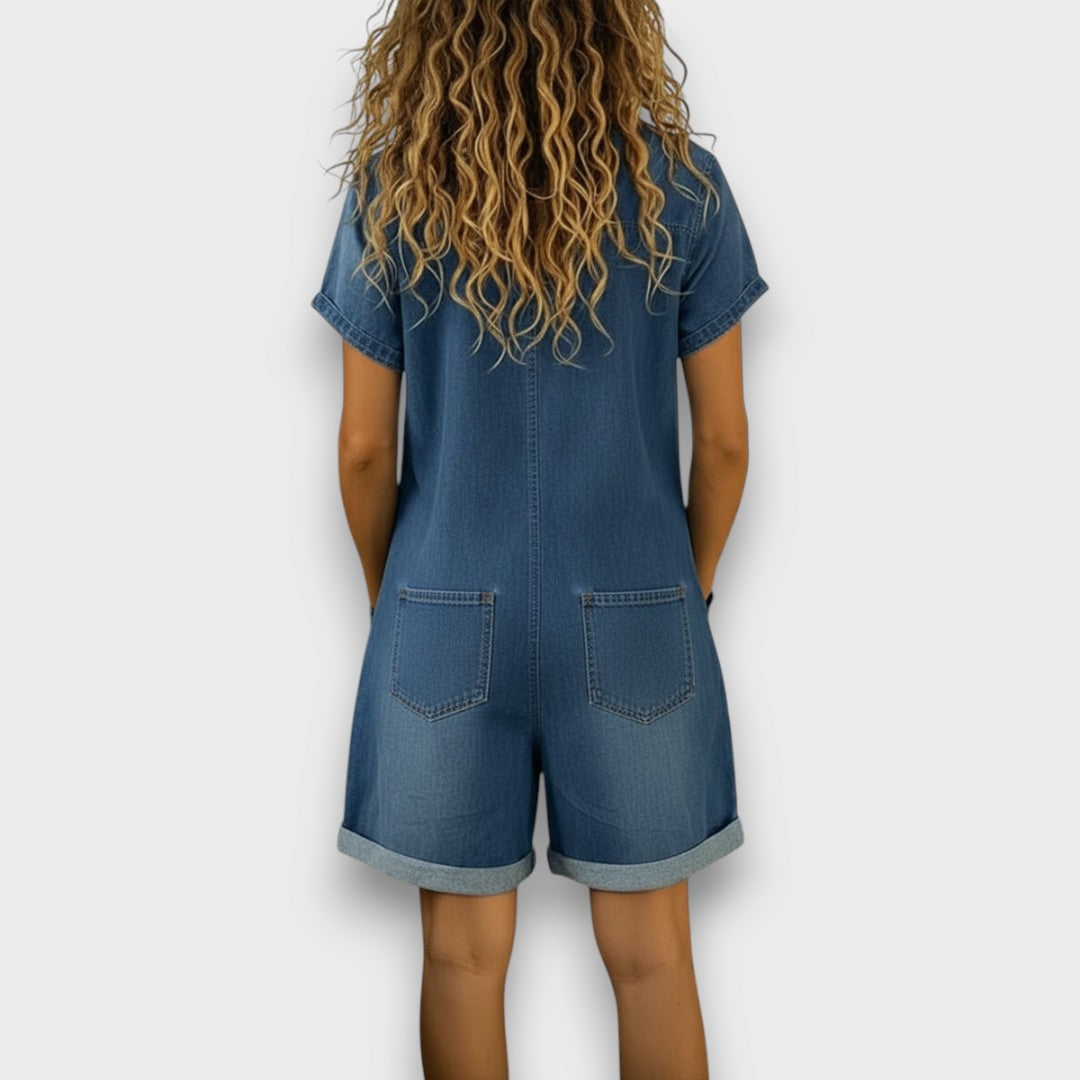JOAN | MONO CORTO DENIM DE EFECTO VINTAGE