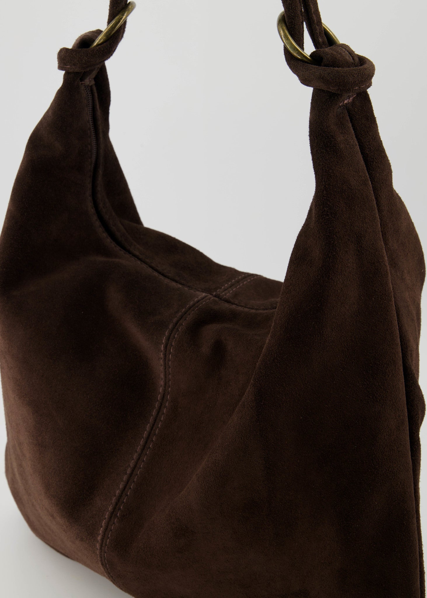 LOD of Love - Suez Suede Tas Beige Donkerbruin